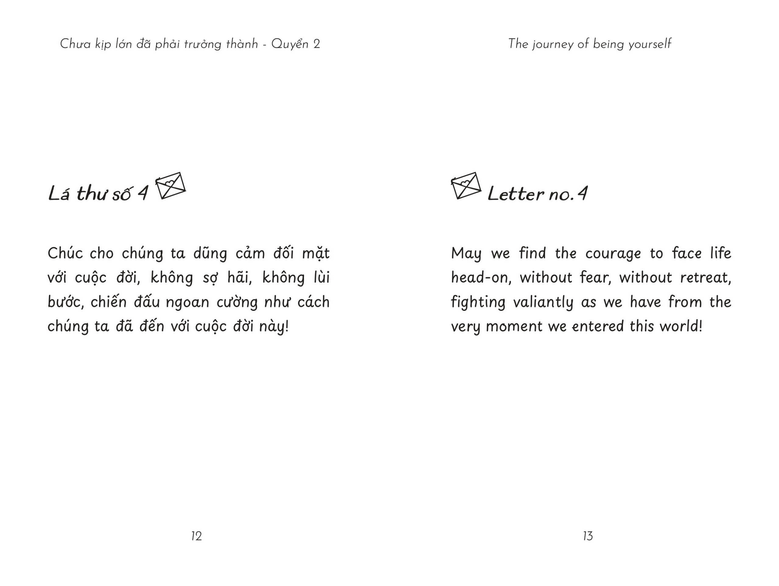 the journey of being yourself - chưa kịp lớn đã phải trưởng thành - quyển 2 - phiên bản song ngữ việt-anh - Ảnh 10