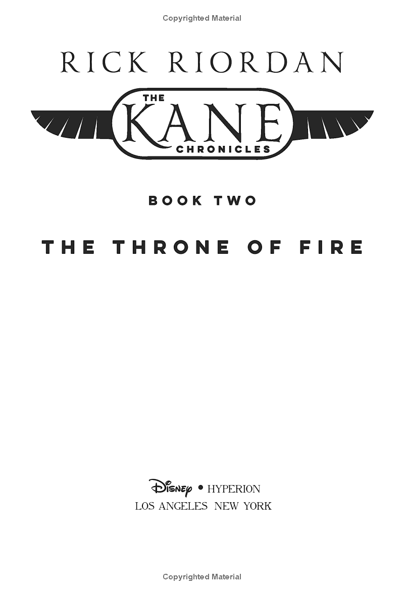 the kane chronicles, book 2 - the throne of fire - Ảnh 5