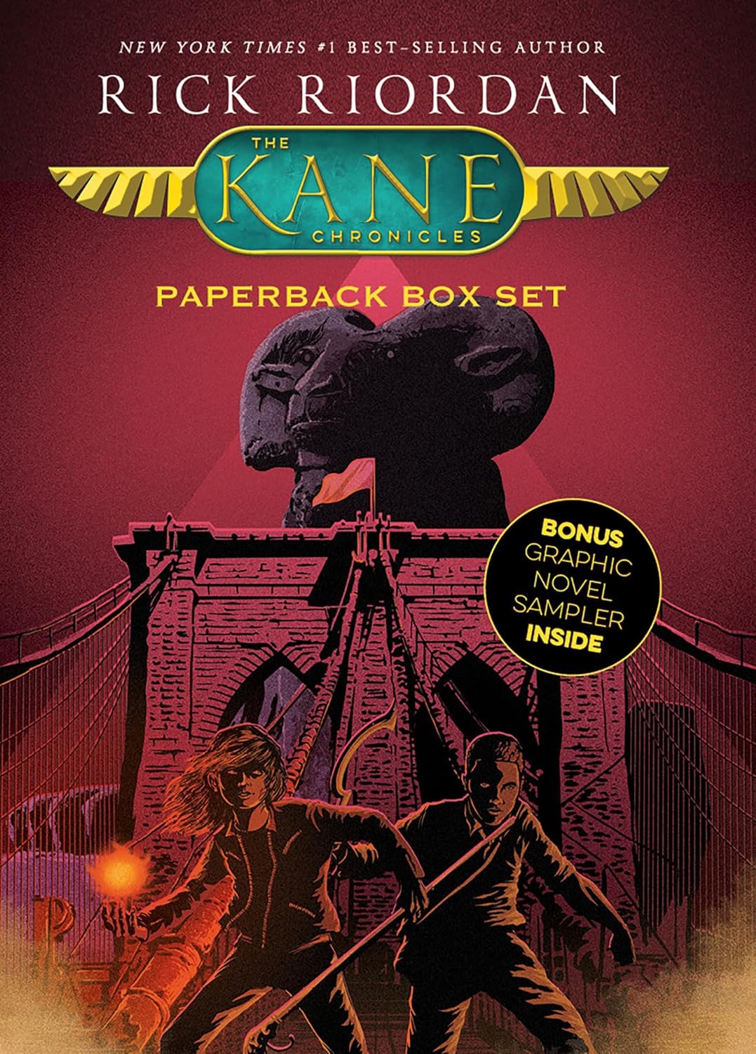 the kane chronicles paperback box set with graphic novel sampler - Ảnh 2
