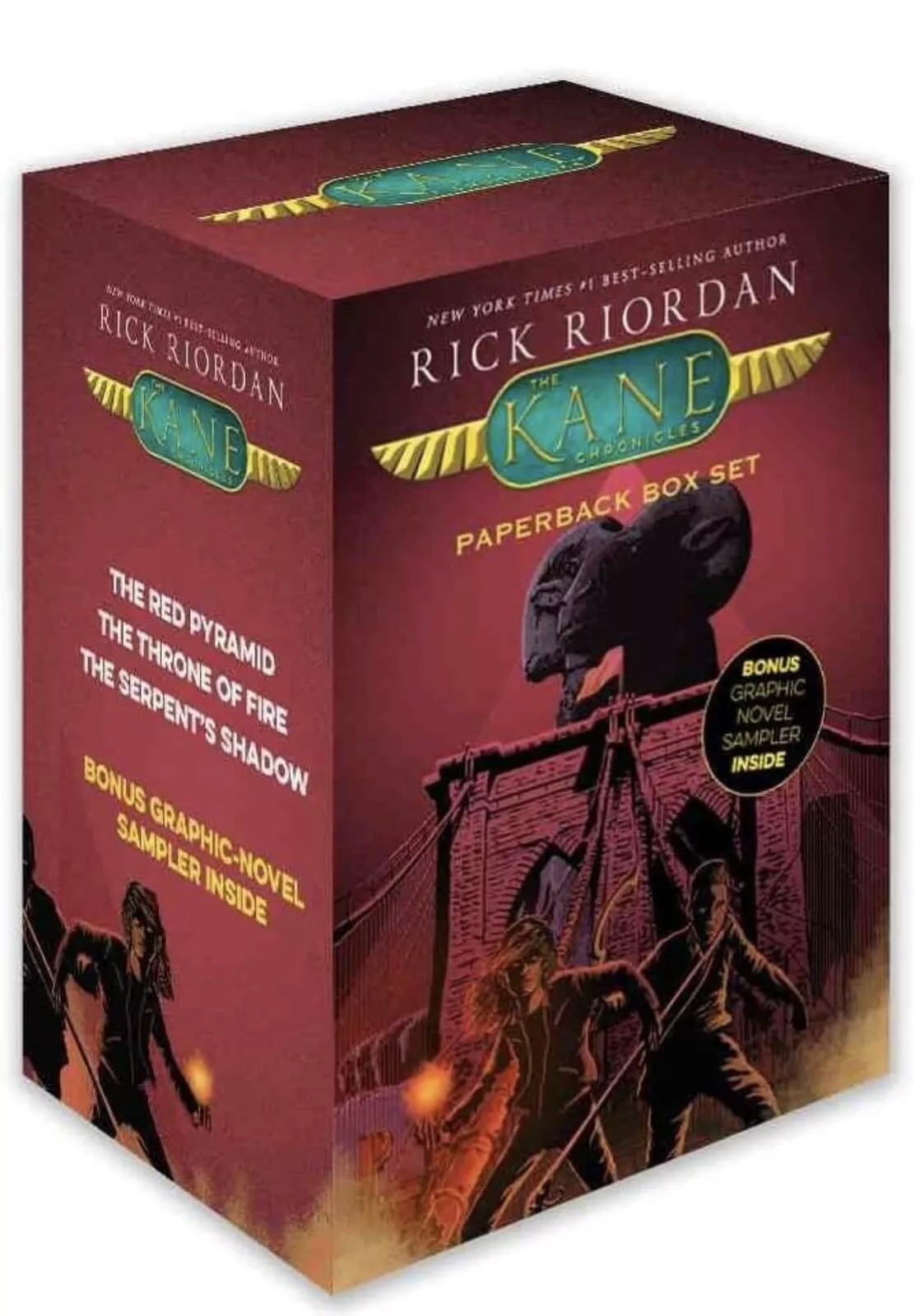 the kane chronicles paperback box set with graphic novel sampler - Ảnh 8
