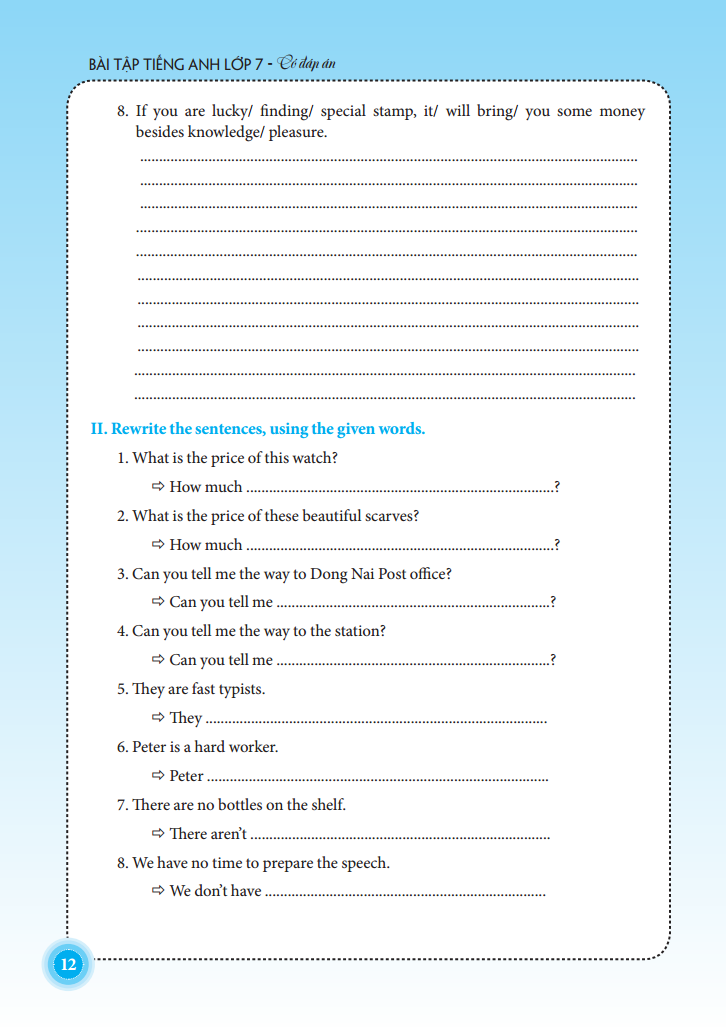 the langmaster - bài tập tiếng anh lớp 7 - có đáp án (tái bản 2021) - Ảnh 10