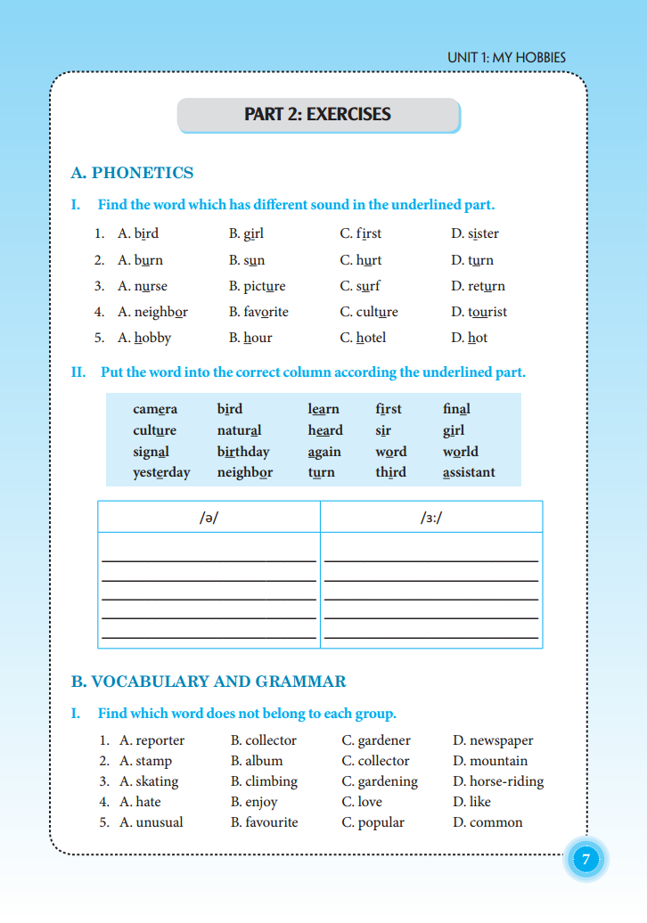the langmaster - bài tập tiếng anh lớp 7 - có đáp án (tái bản 2021) - Ảnh 5