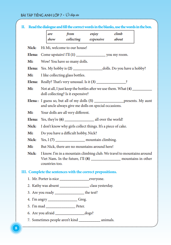 the langmaster - bài tập tiếng anh lớp 7 - có đáp án (tái bản 2021) - Ảnh 6