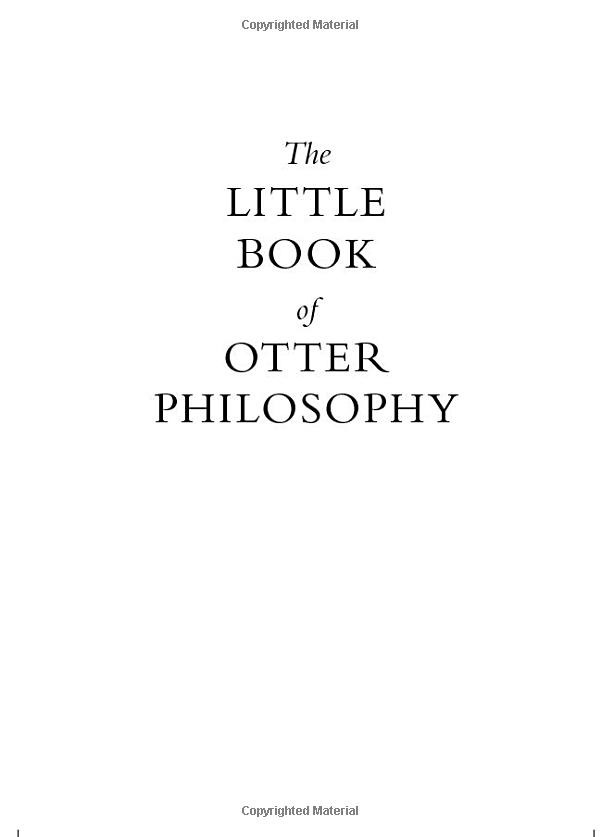 the little book of otter philosophy (the little animal philosophy books) - Ảnh 3