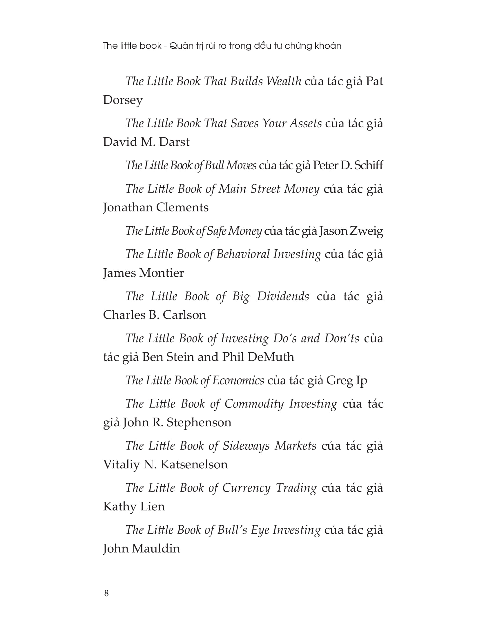 the little book - quản trị rủi ro trong đầu tư chứng khoán - Ảnh 7