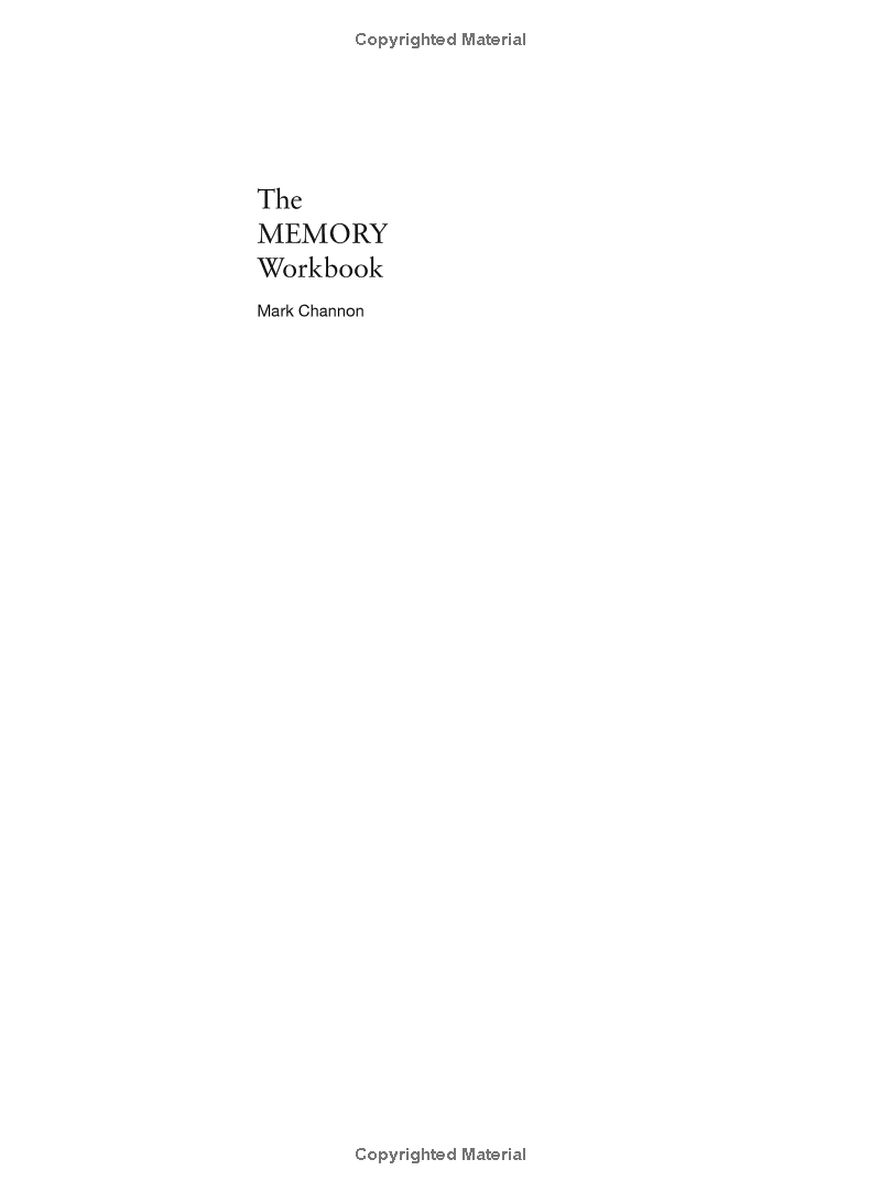 the memory workbook (teach yourself) - Ảnh 3