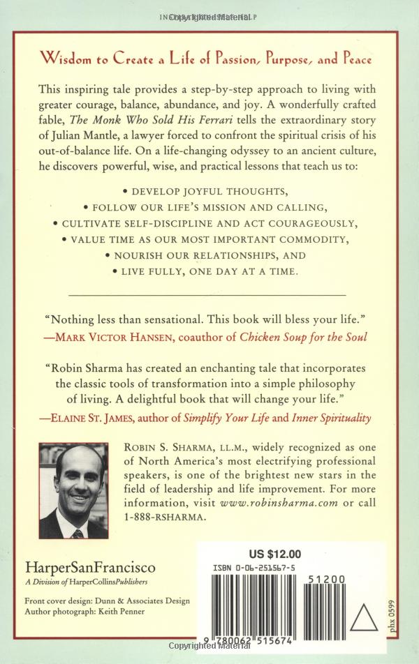 the monk who sold his ferrari: a fable about fulfilling your dreams and reaching your destiny - Ảnh 10