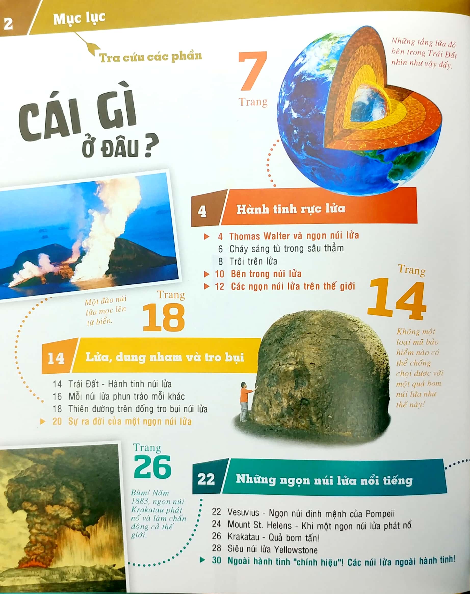 thế nào và tại sao - núi lửa - lửa từ lòng đất - bìa cứng (tái bản 2023) - Ảnh 3