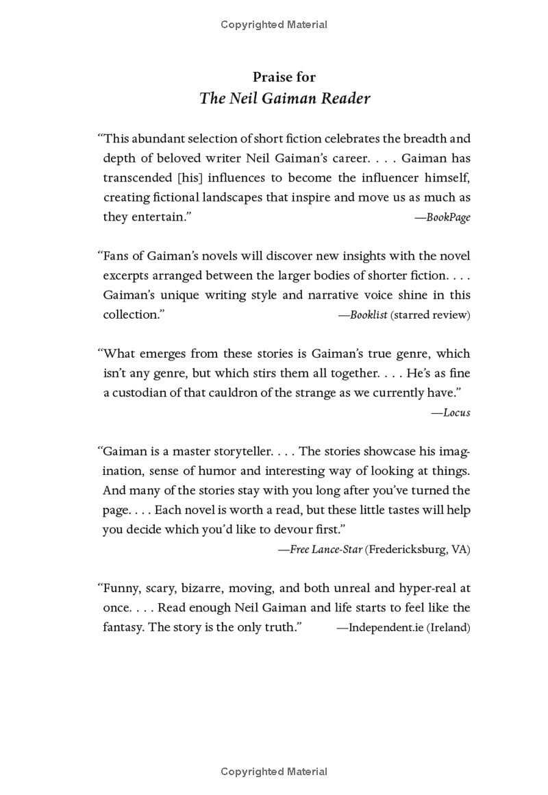 the neil gaiman reader: selected fiction - Ảnh 3
