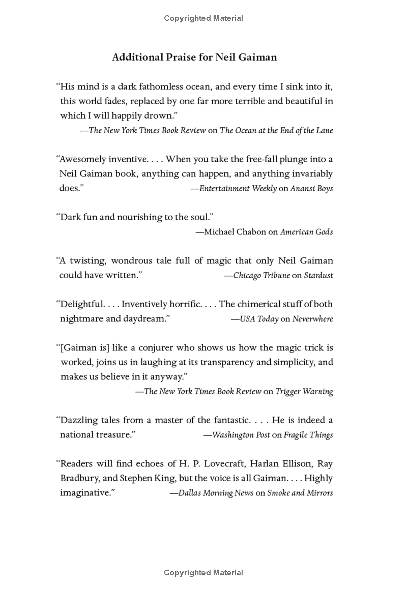 the neil gaiman reader: selected fiction - Ảnh 4