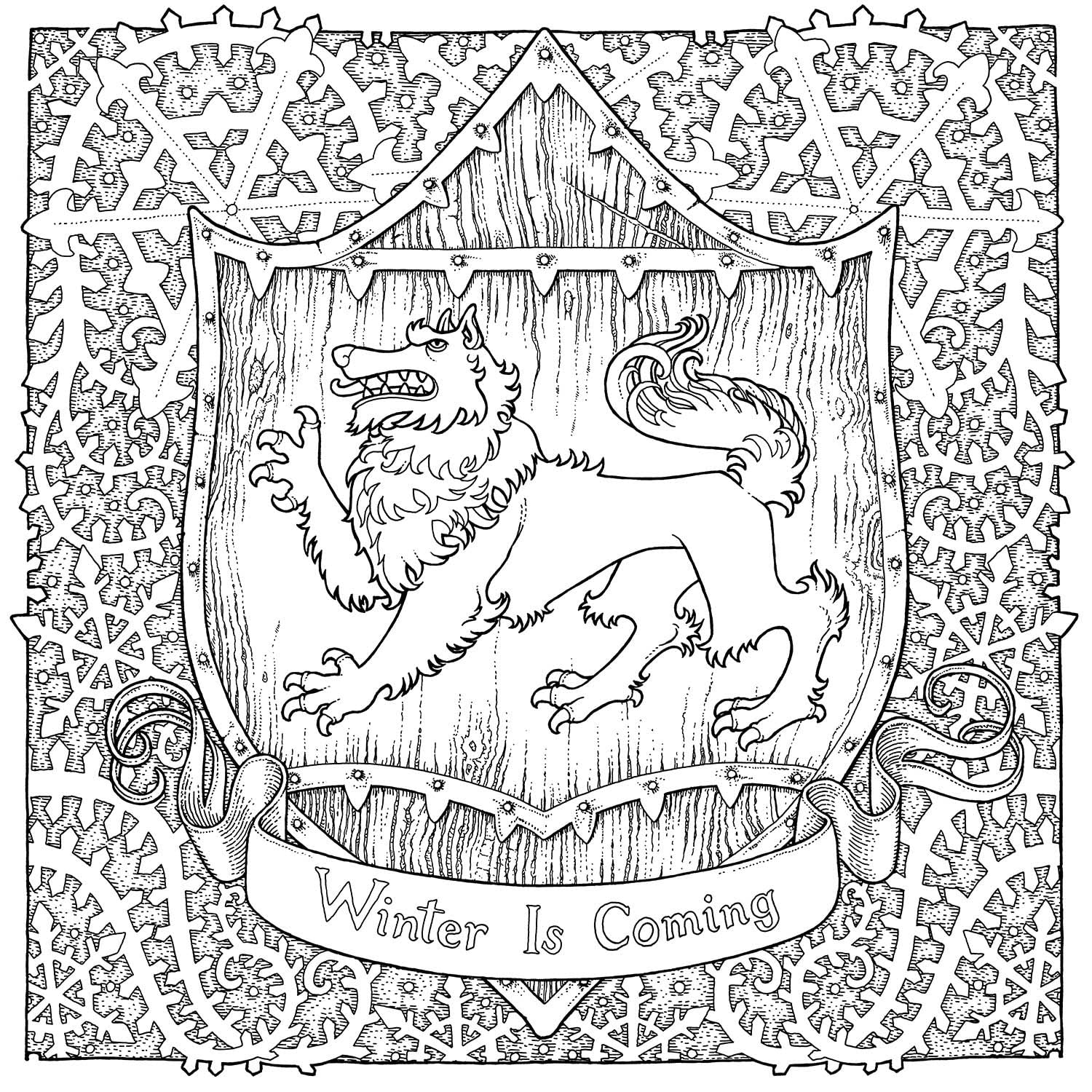 the official a game of thrones colouring book - Ảnh 3