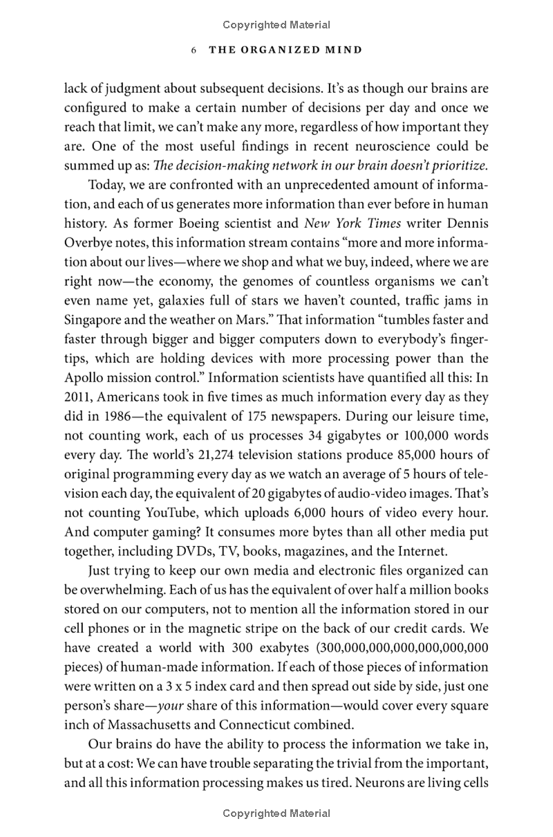 the organized mind: thinking straight in the age of information overload - Ảnh 7