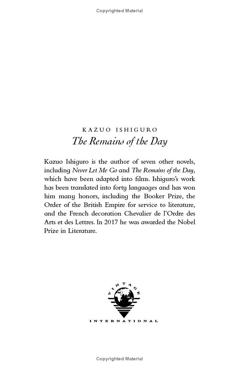 the remains of the day (vintage international) - Ảnh 12