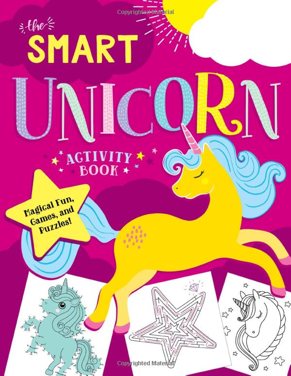 the smart unicorn activity book: magical fun, games, and puzzles! - Ảnh 2
