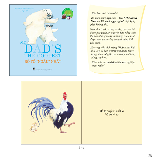 the sweet books - bộ sách ngọt ngào: my dadℹs the coolest - bố tớ “ngầu” nhất (song ngữ) - Ảnh 3