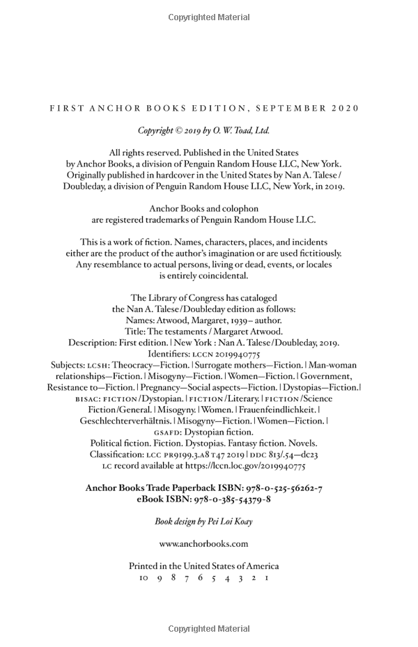 the testaments: a novel (handmaid's tale) - Ảnh 4