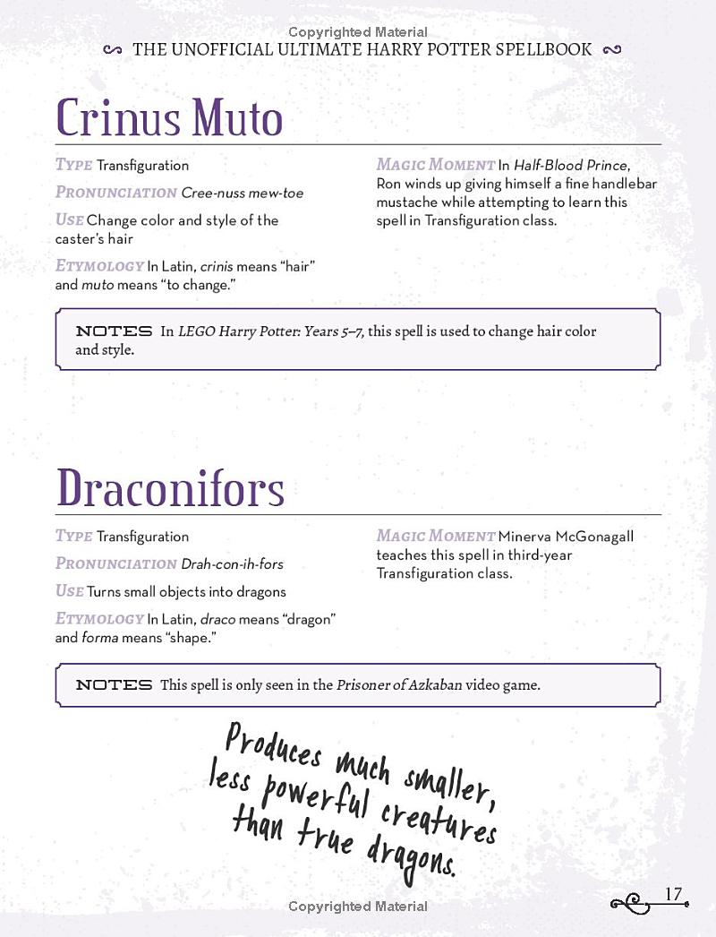 the unofficial ultimate harry potter spellbook - Ảnh 12