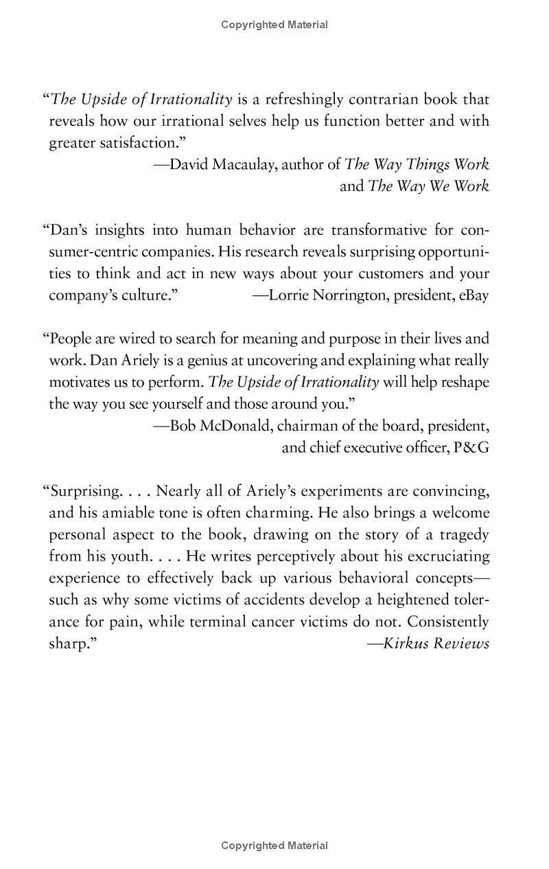 the upside of irrationality : the unexpected benefits of defying logic - Ảnh 5