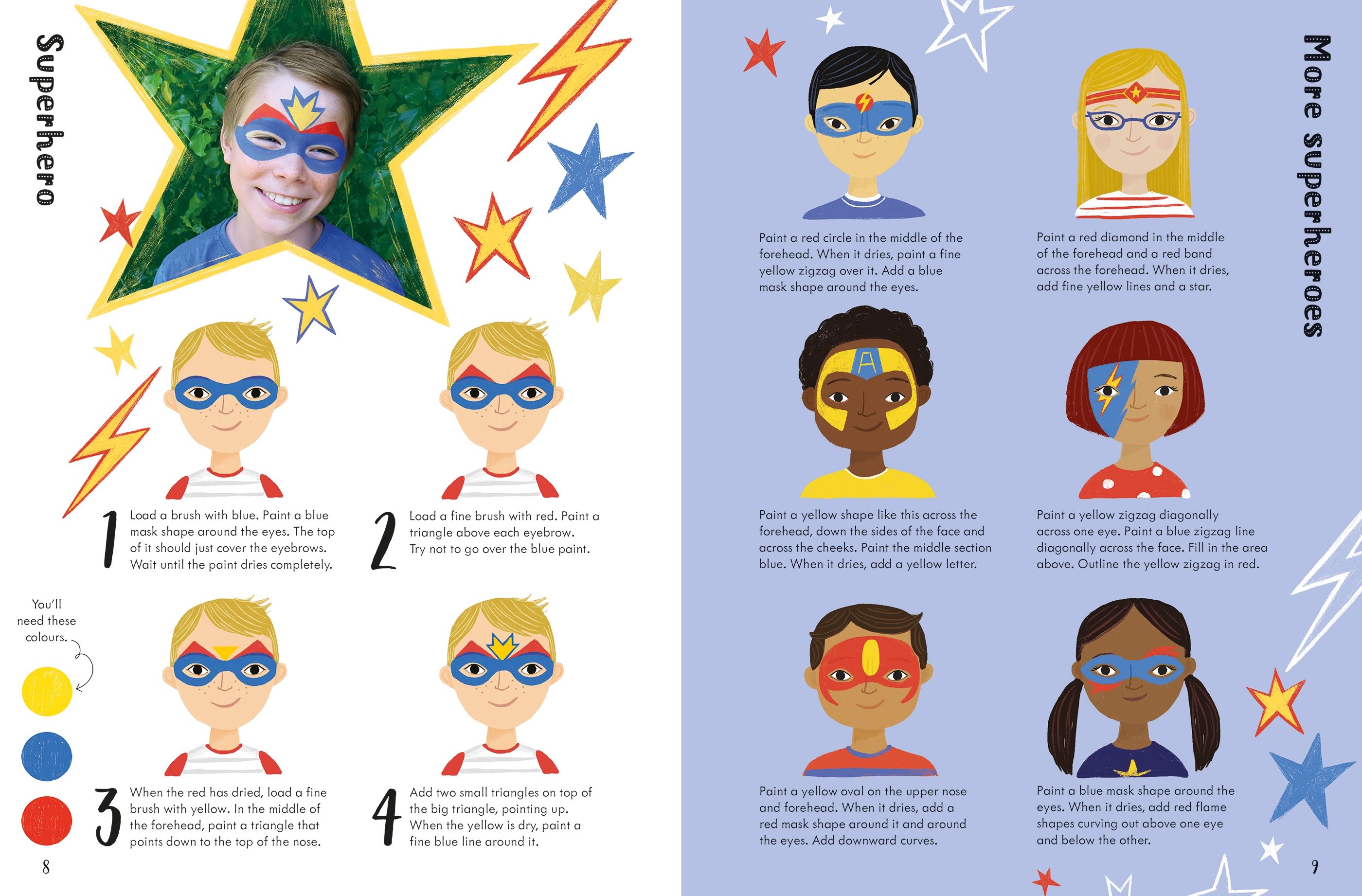 the usborne book of face painting - Ảnh 4