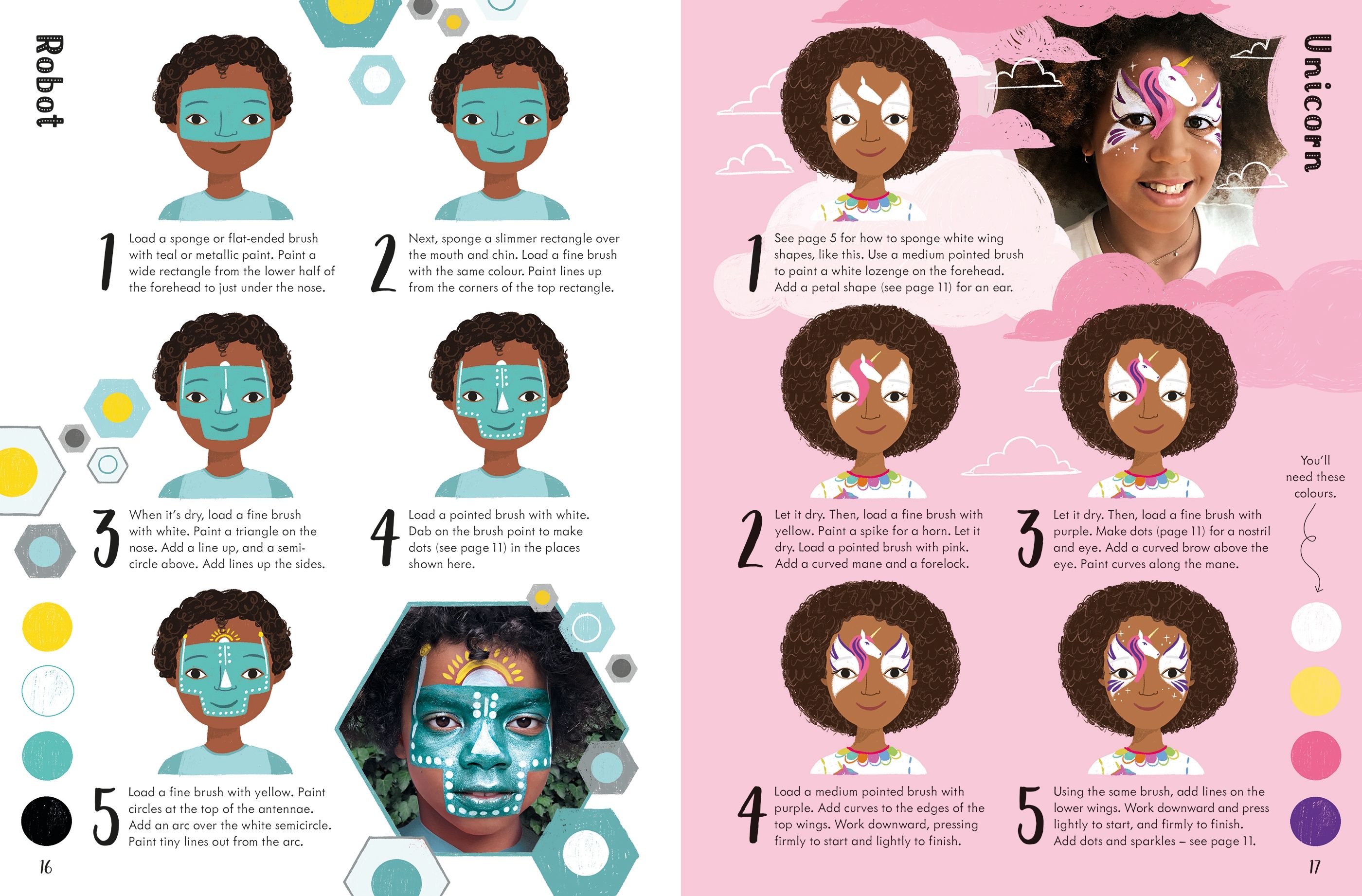 the usborne book of face painting - Ảnh 7
