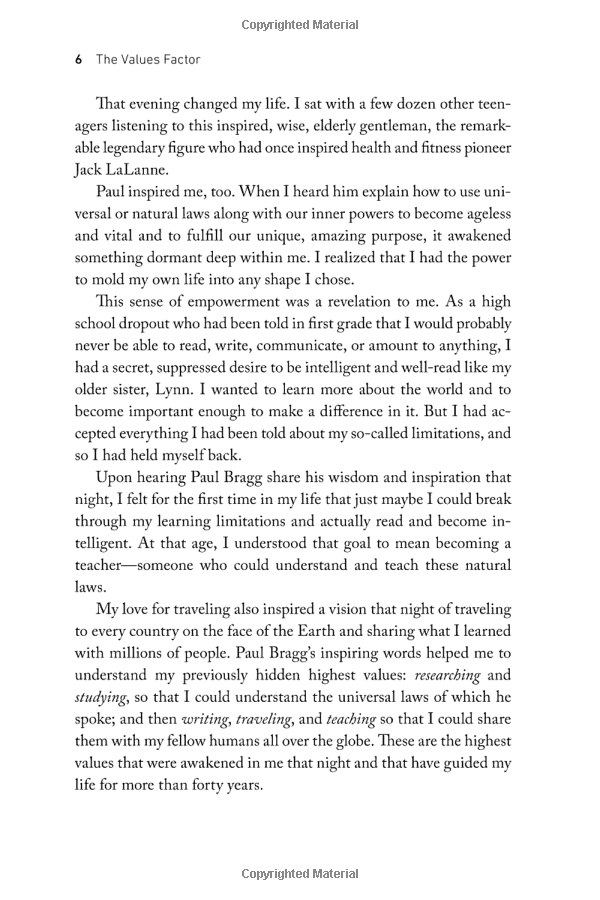 the values factor : the secret to creating an inspired and fulfilling life - Ảnh 10