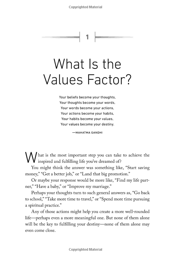the values factor : the secret to creating an inspired and fulfilling life - Ảnh 5