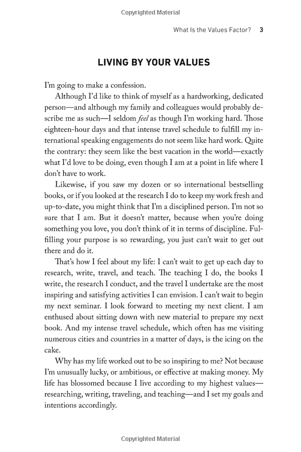 the values factor : the secret to creating an inspired and fulfilling life - Ảnh 7