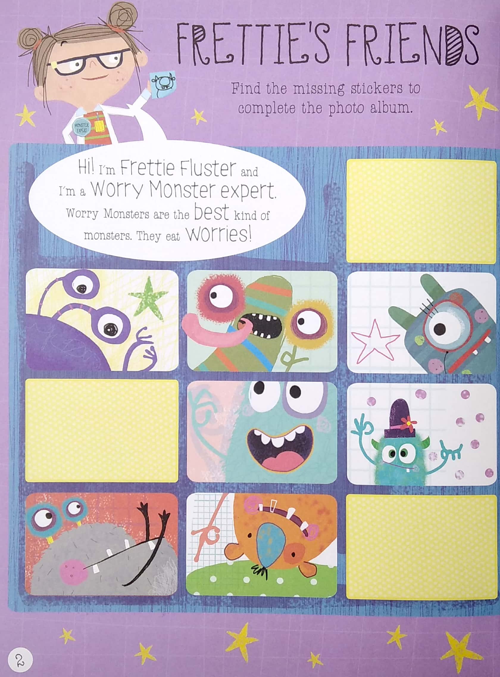 the very hungry worry monsters sticker activity book - Ảnh 4