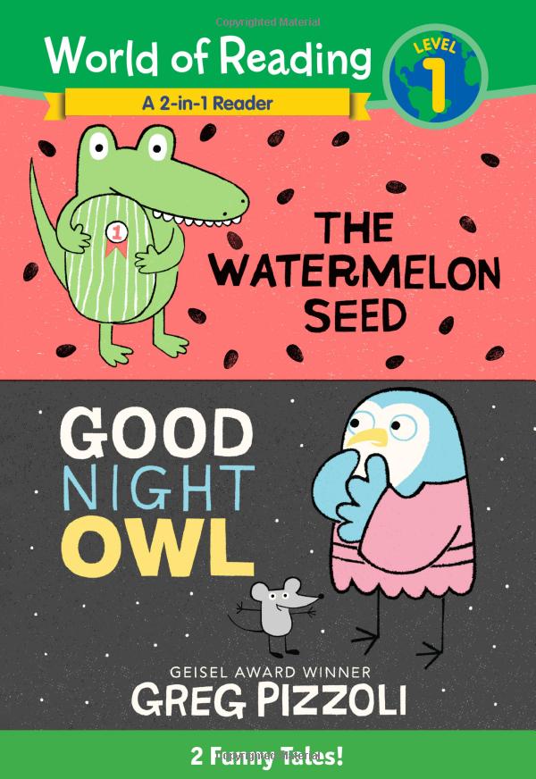 the world of reading watermelon seed and good night owl 2-in-1 listen-along reader: 2 funny tales with cd! - level 1 - Ảnh 2