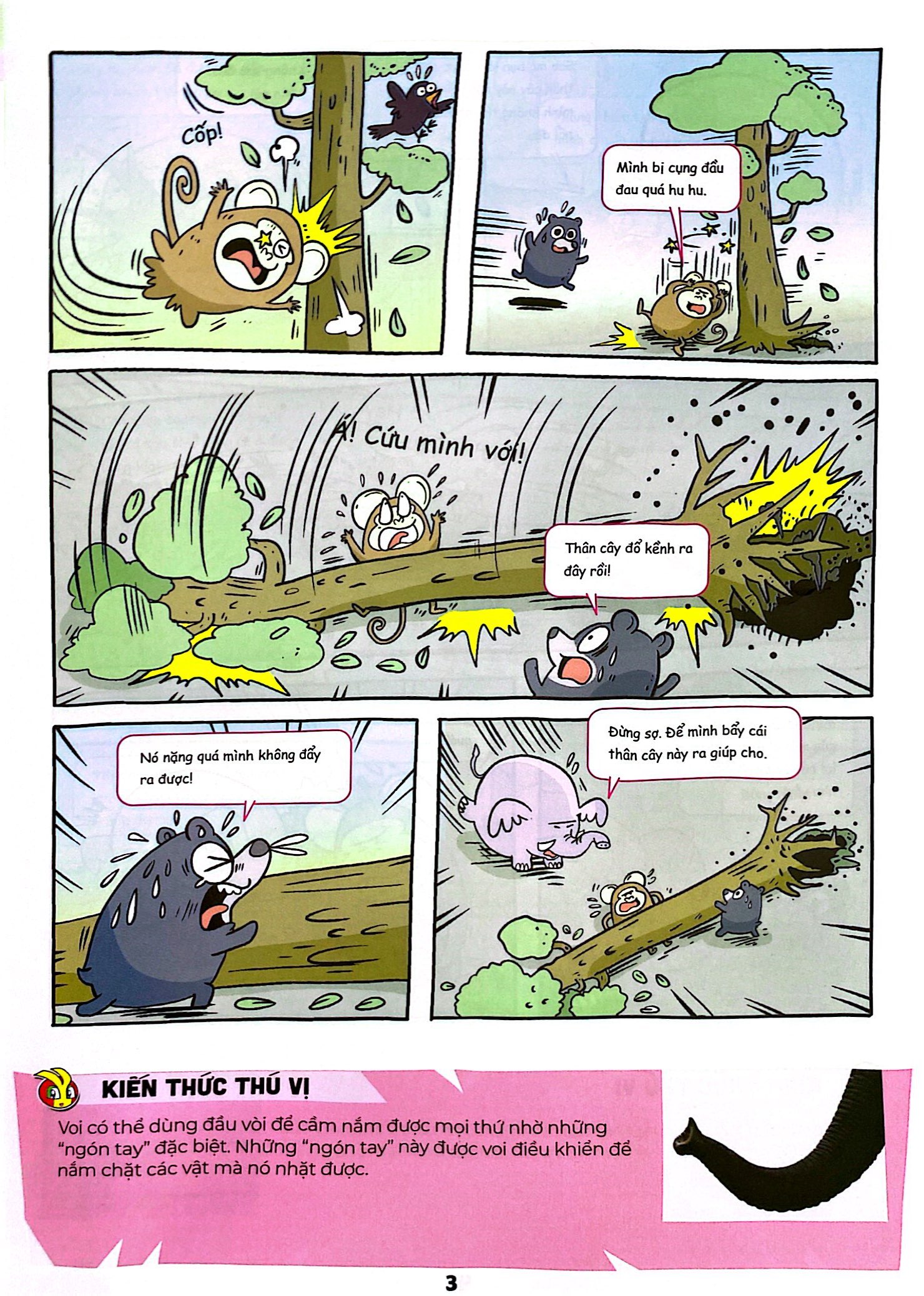 the young scientists - truyện tranh khoa học cho trẻ em - level 2 - tập 12 - giải cứu tê giác trắng - Ảnh 4