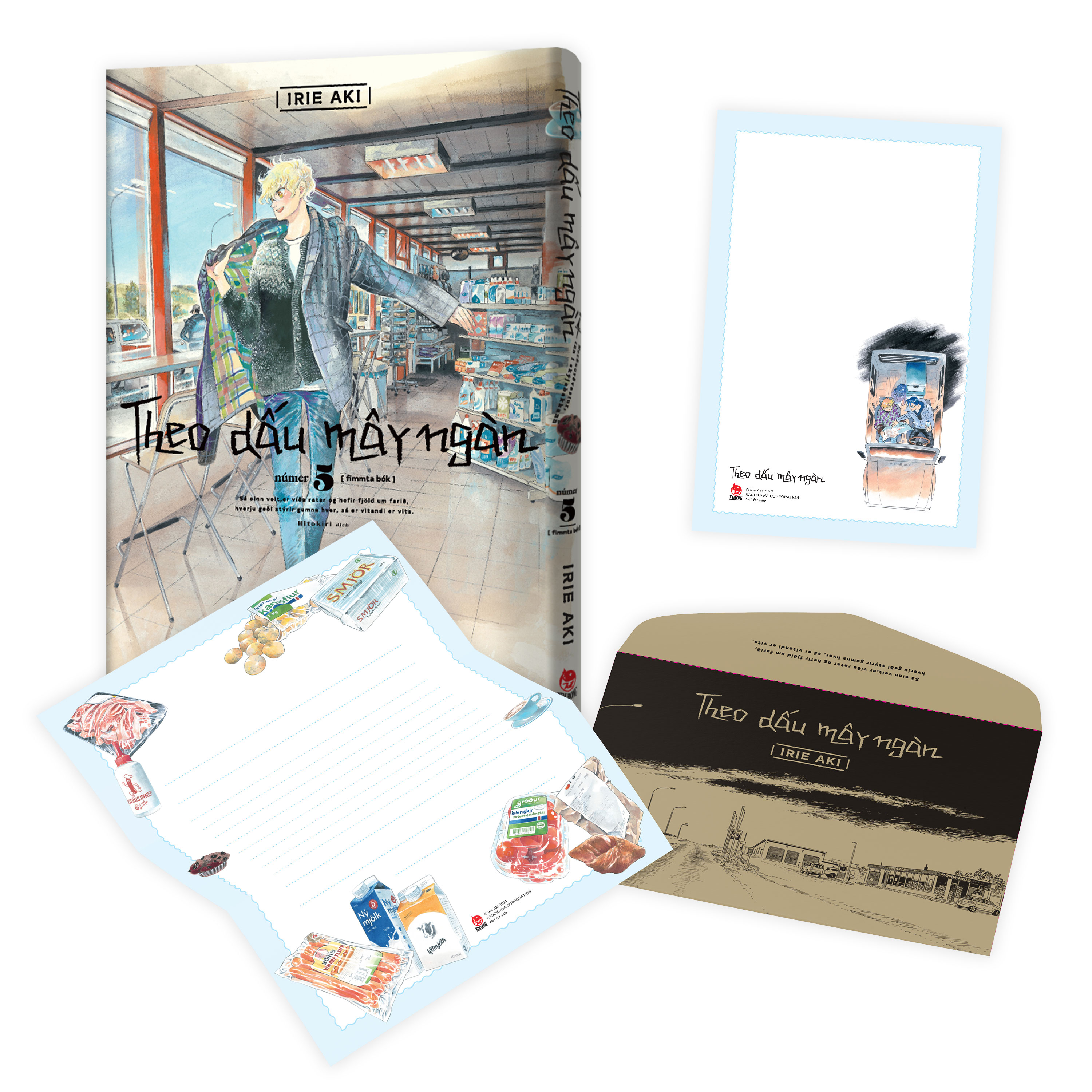theo dấu mây ngàn - tập 5 - tặng kèm obi + postcard + phong thư + giấy viết thư - Ảnh 2