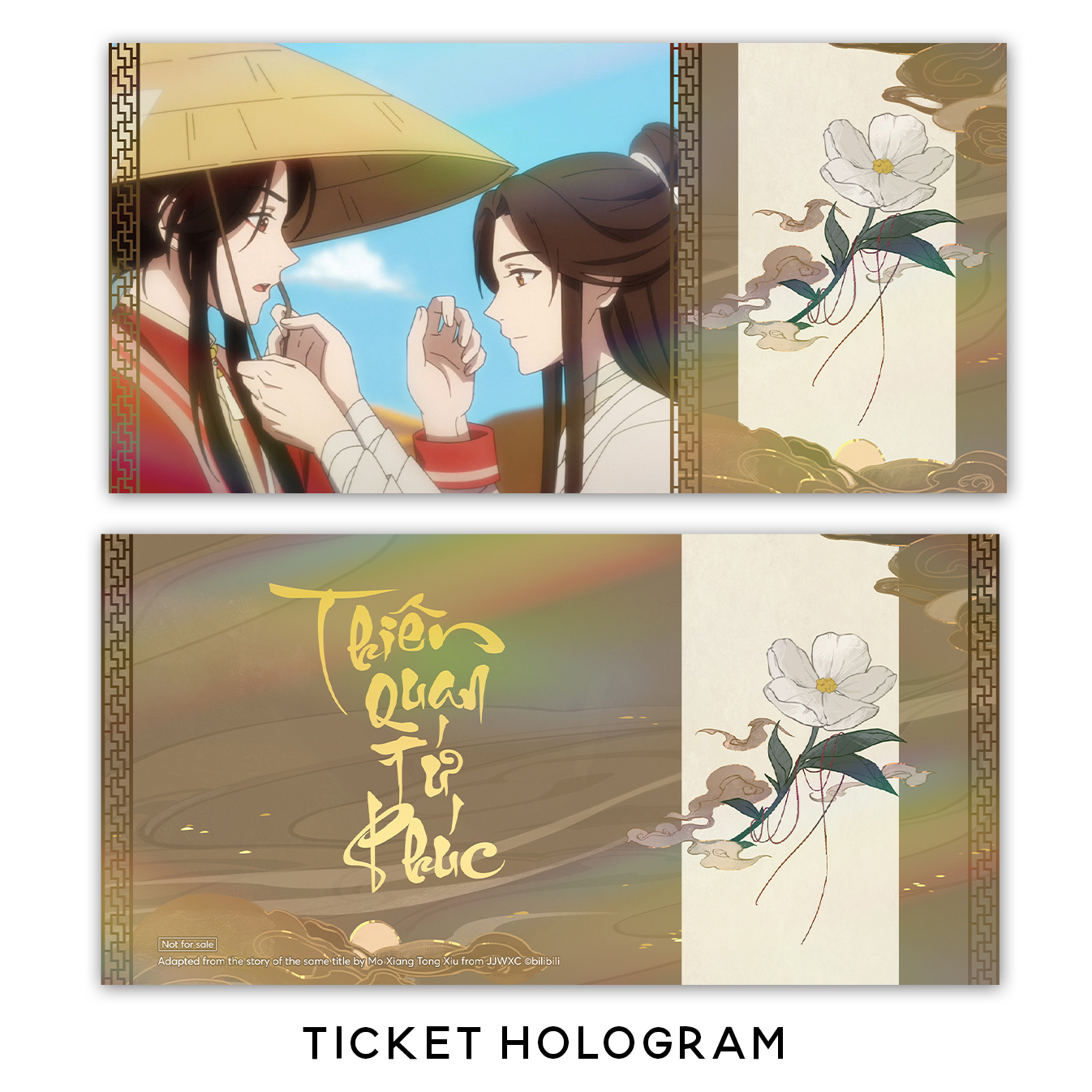 thiên quan tứ phúc - bản hoạt hình - tập 3 - bản đặc biệt - tặng kèm 1 photostrip pvc + 1 ticket hologram + 1 bùa acrylic + 2 huy hiệu - Ảnh 5