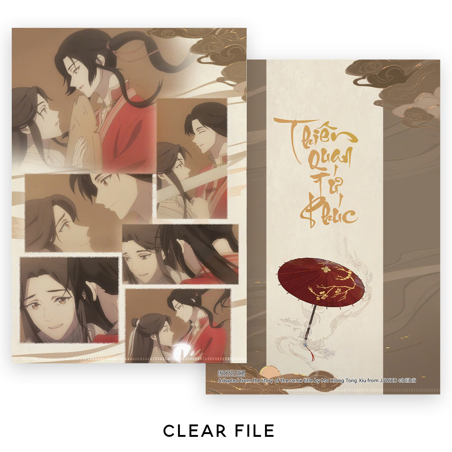 thiên quan tứ phúc - bản hoạt hình - tập 4 - bản đặc biệt - tặng kèm postcard + clear file + card film + móc khóa tua rua - Ảnh 5