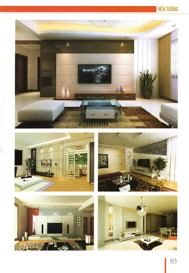 thiết kế chi tiết nhà ở theo phong thủy - quyển màu đỏ - nền tường - Ảnh 8