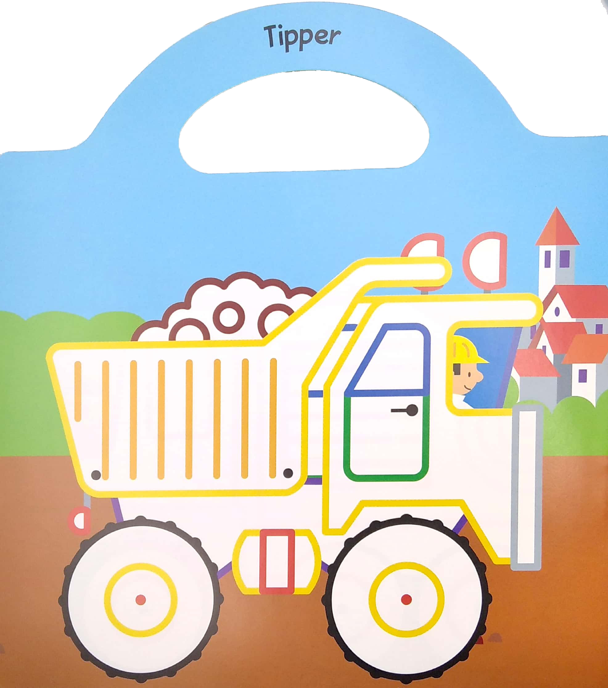 things that go sticker & colour: trucks and diggers - Ảnh 4