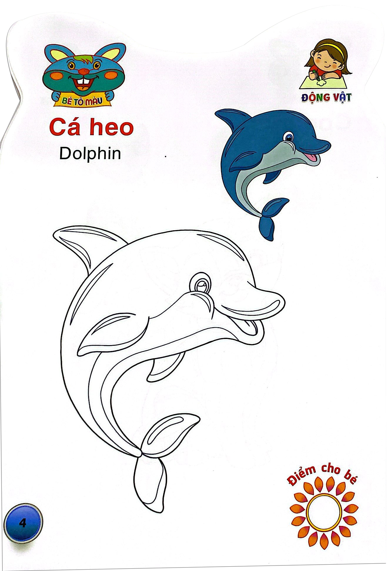 thỏ con khéo tay - bé tô màu: động vật - Ảnh 4