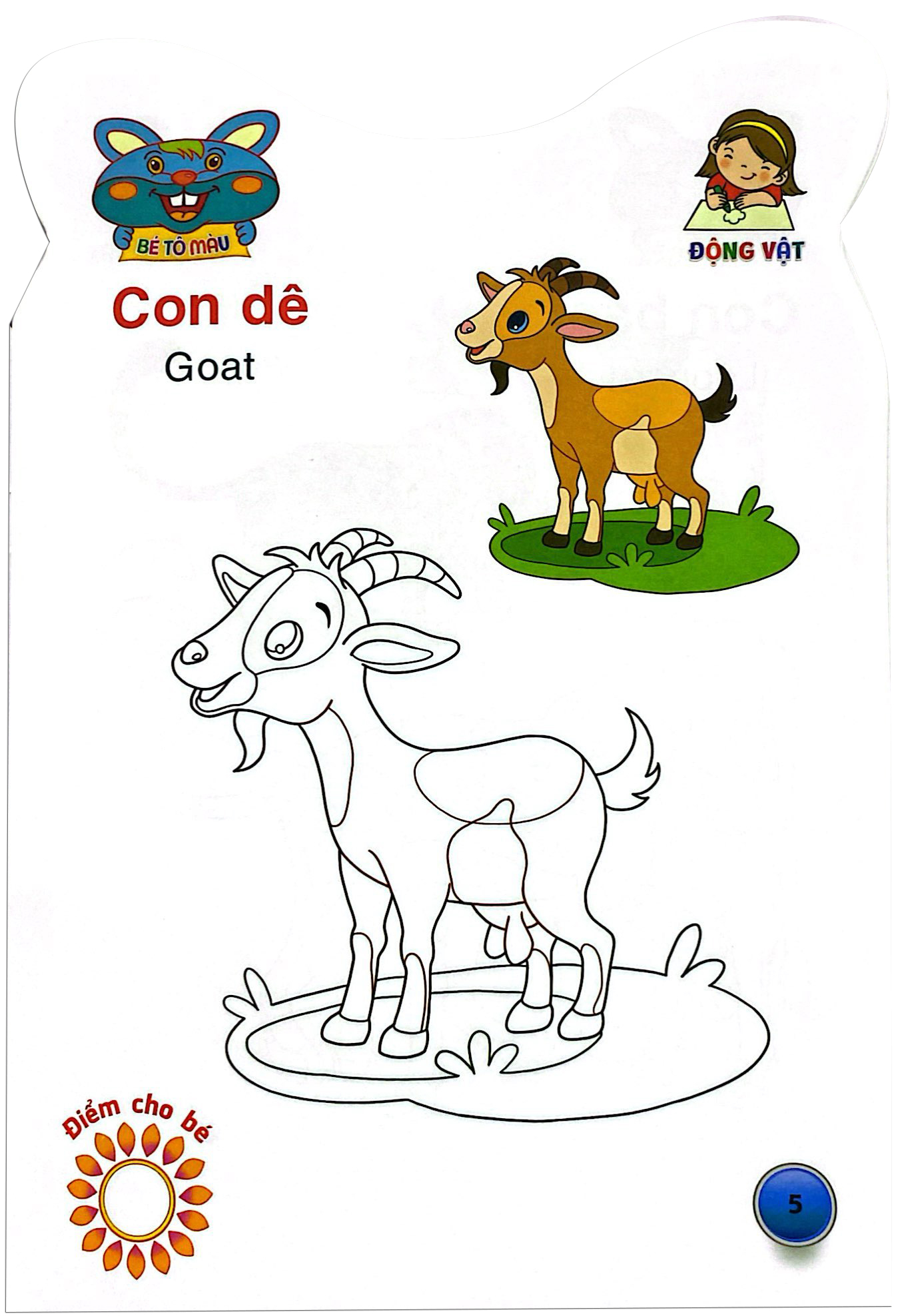 thỏ con khéo tay - bé tô màu: động vật - Ảnh 5