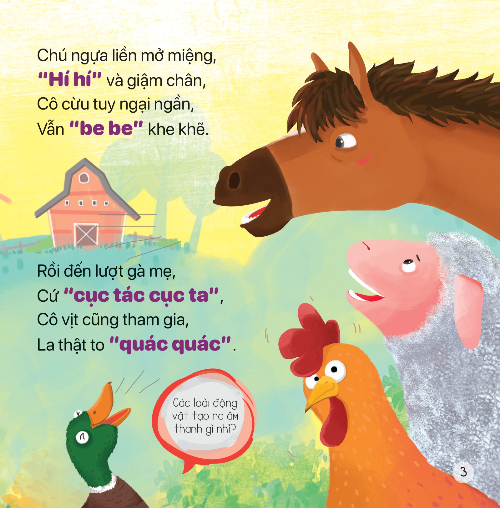 thơ hay cho bé - học về nông trại - Ảnh 4