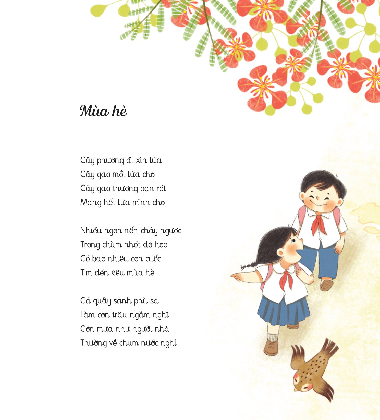 thơ hay viết cho thiếu nhi - hoa vừa đi vừa nở - Ảnh 3