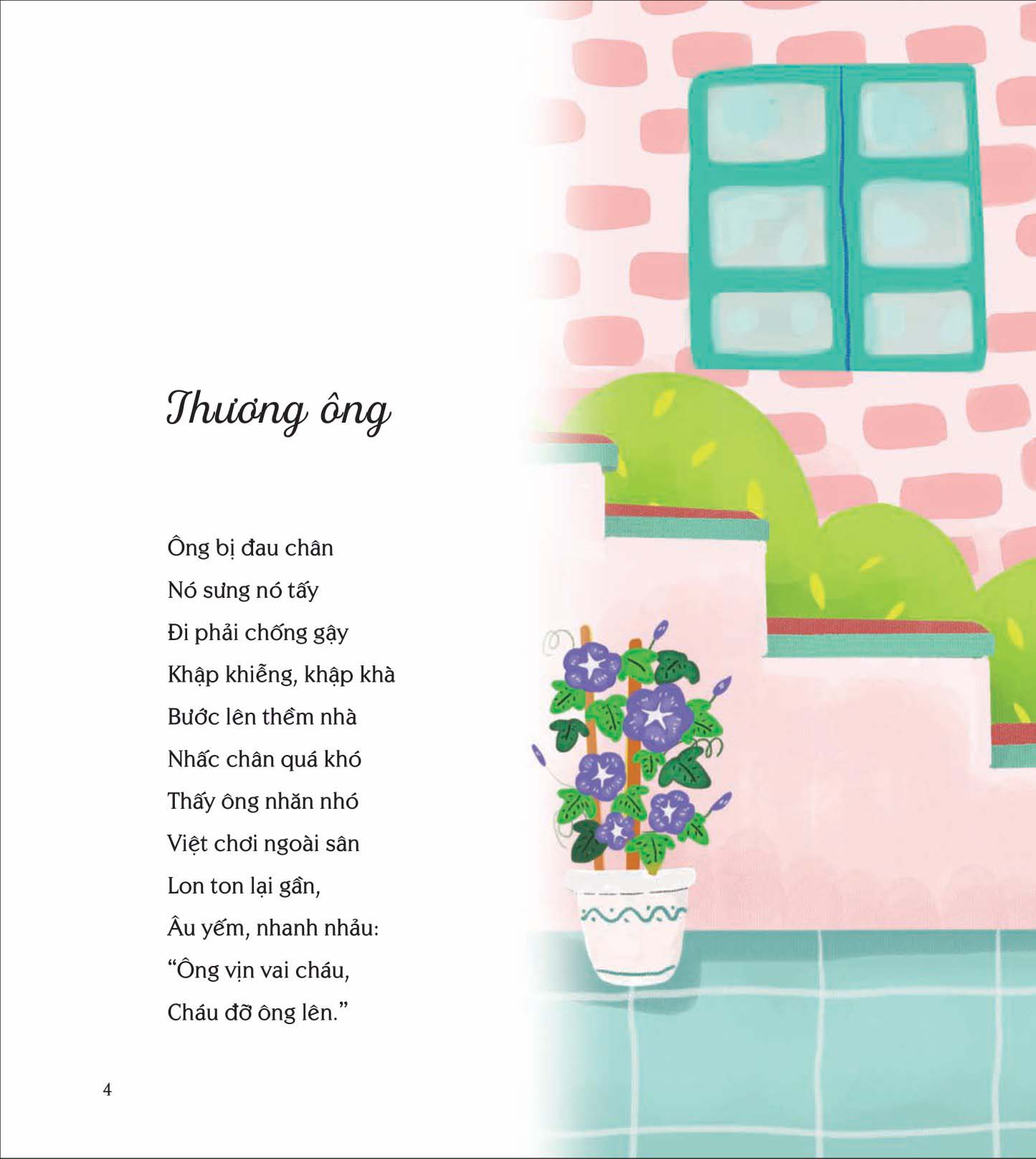 thơ hay viết cho thiếu nhi - ông và cháu - Ảnh 2