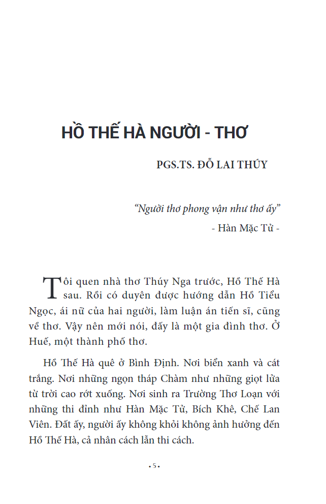 thơ hồ thế hà & giấc mơ cỏ hát - chuyên luận - Ảnh 3