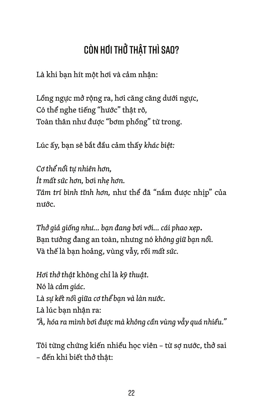 Thở Thật - Thở Giả - Thay Đổi Nhỏ-Khác Biệt To - Bí Quyết Nổi, Bơi Xa Không Mệt - Ảnh 9