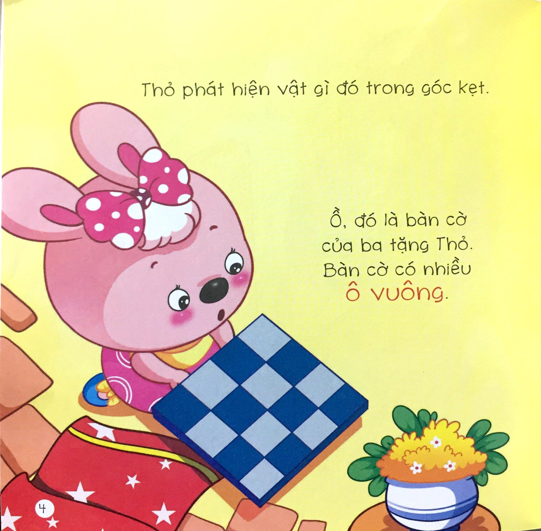 thỏ thông minh và hình vuông, hình bầu dục - sách song ngữ việt - anh - Ảnh 4