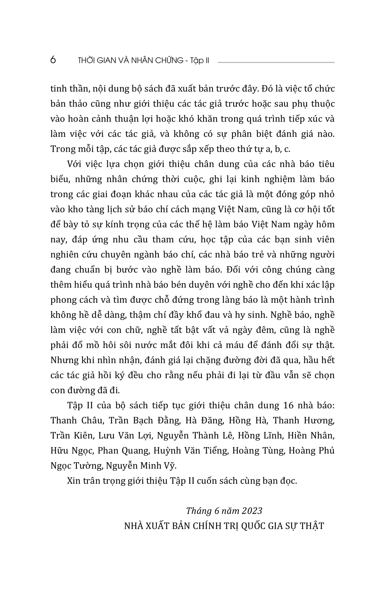 thời gian và nhân chứng - hồi ký của các nhà báo - tập ii - Ảnh 7