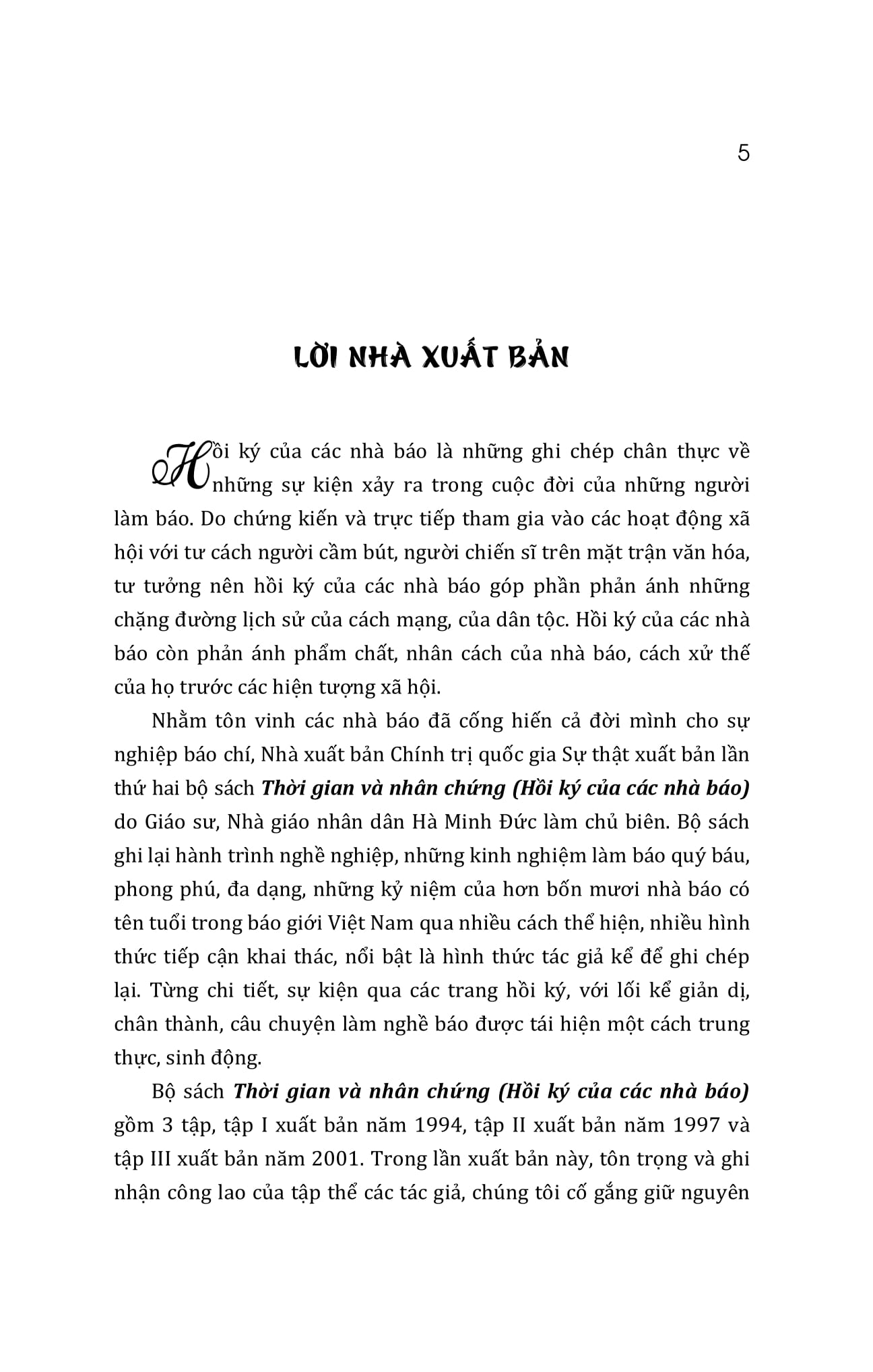 thời gian và nhân chứng - hồi ký của các nhà báo - tập iii - Ảnh 6