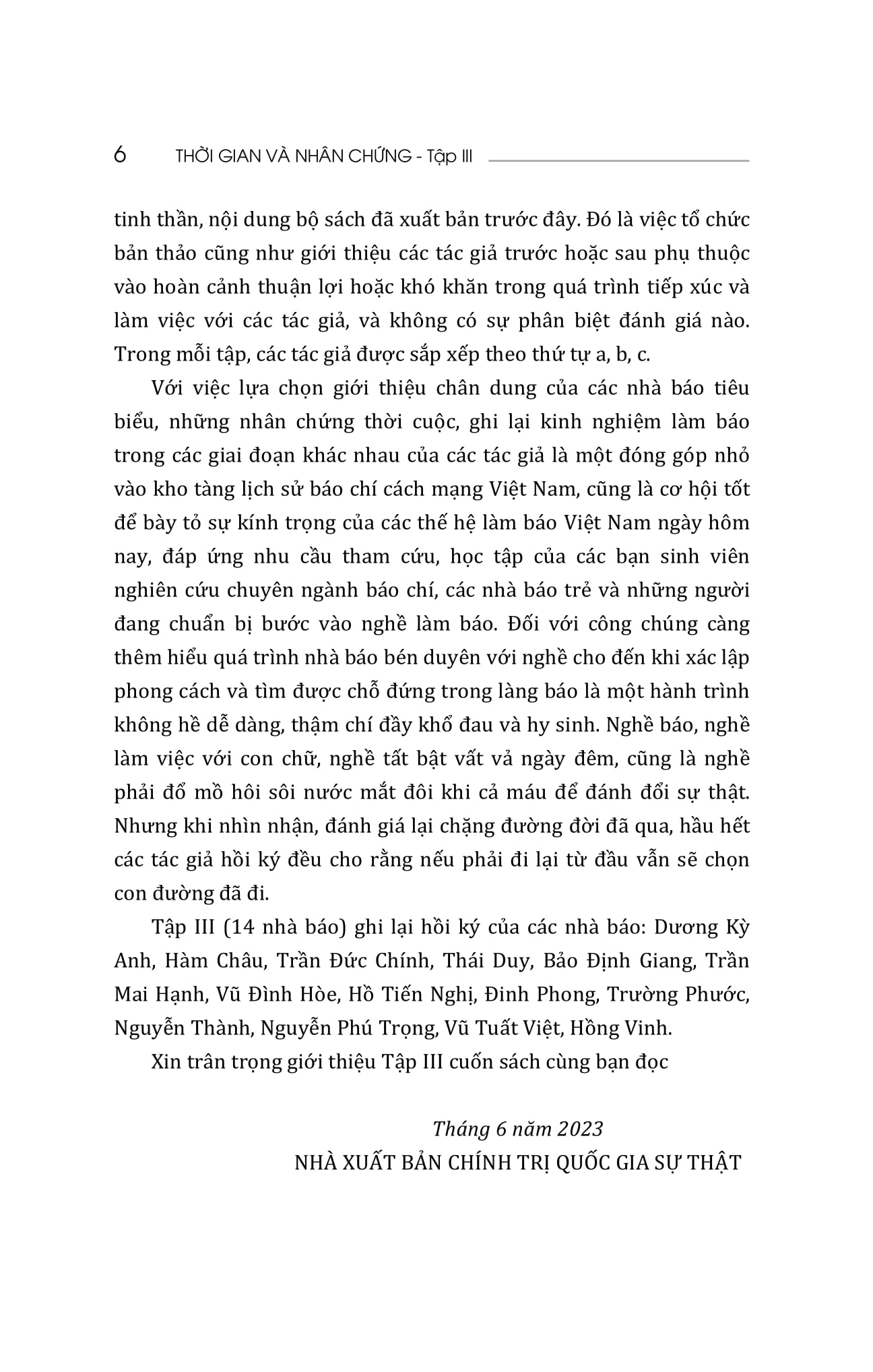 thời gian và nhân chứng - hồi ký của các nhà báo - tập iii - Ảnh 7