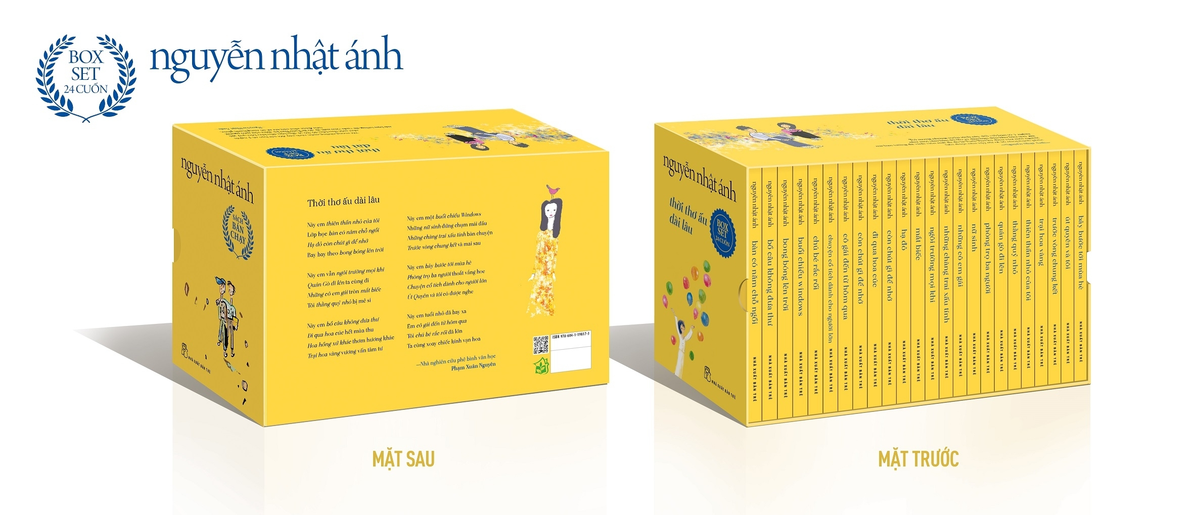 thời thơ ấu dài lâu - nguyễn nhật ánh - boxset 24 cuốn - phiên bản vàng ấm áp - Ảnh 3