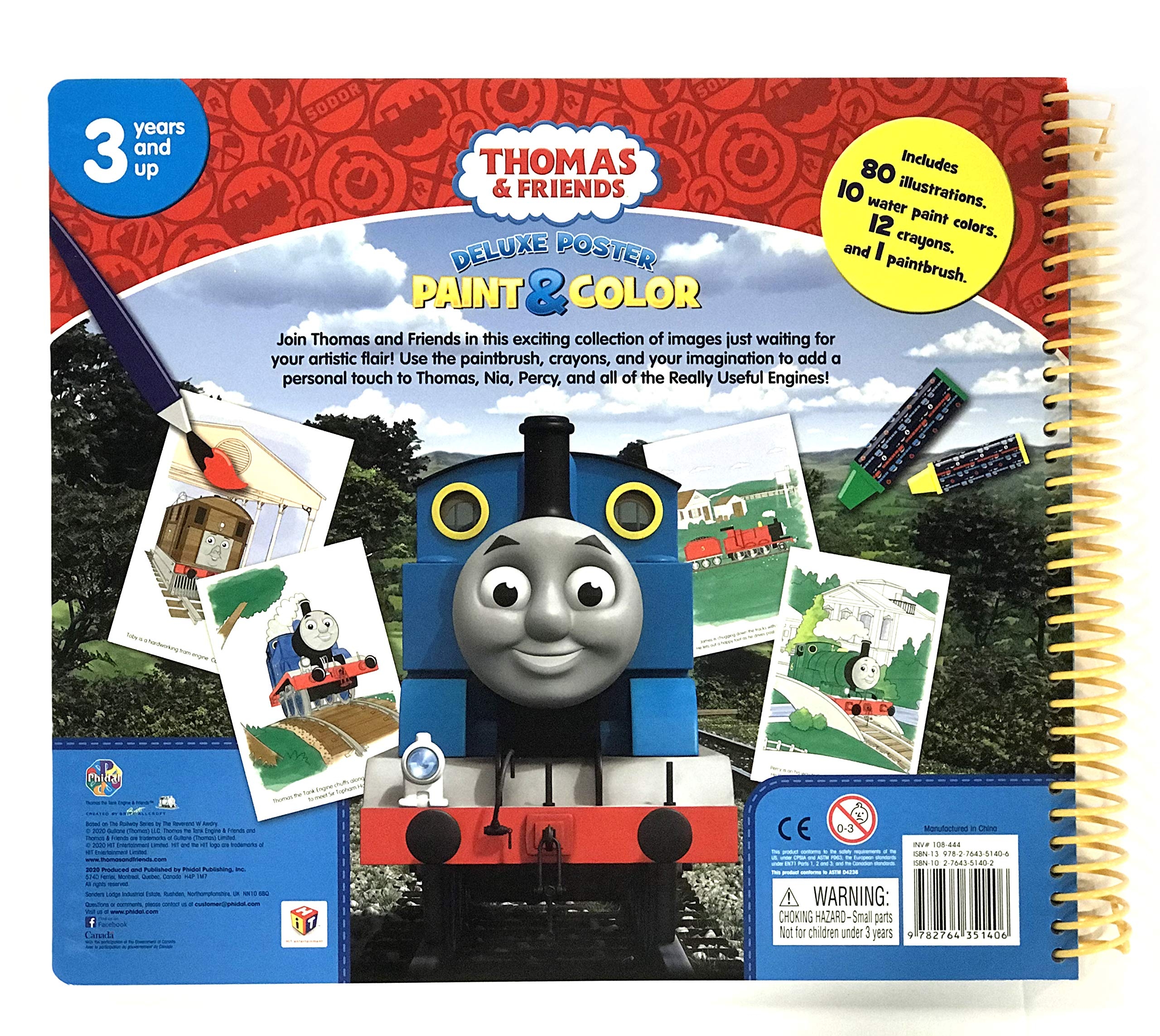 thomas & friends deluxe poster paint & color - Ảnh 4