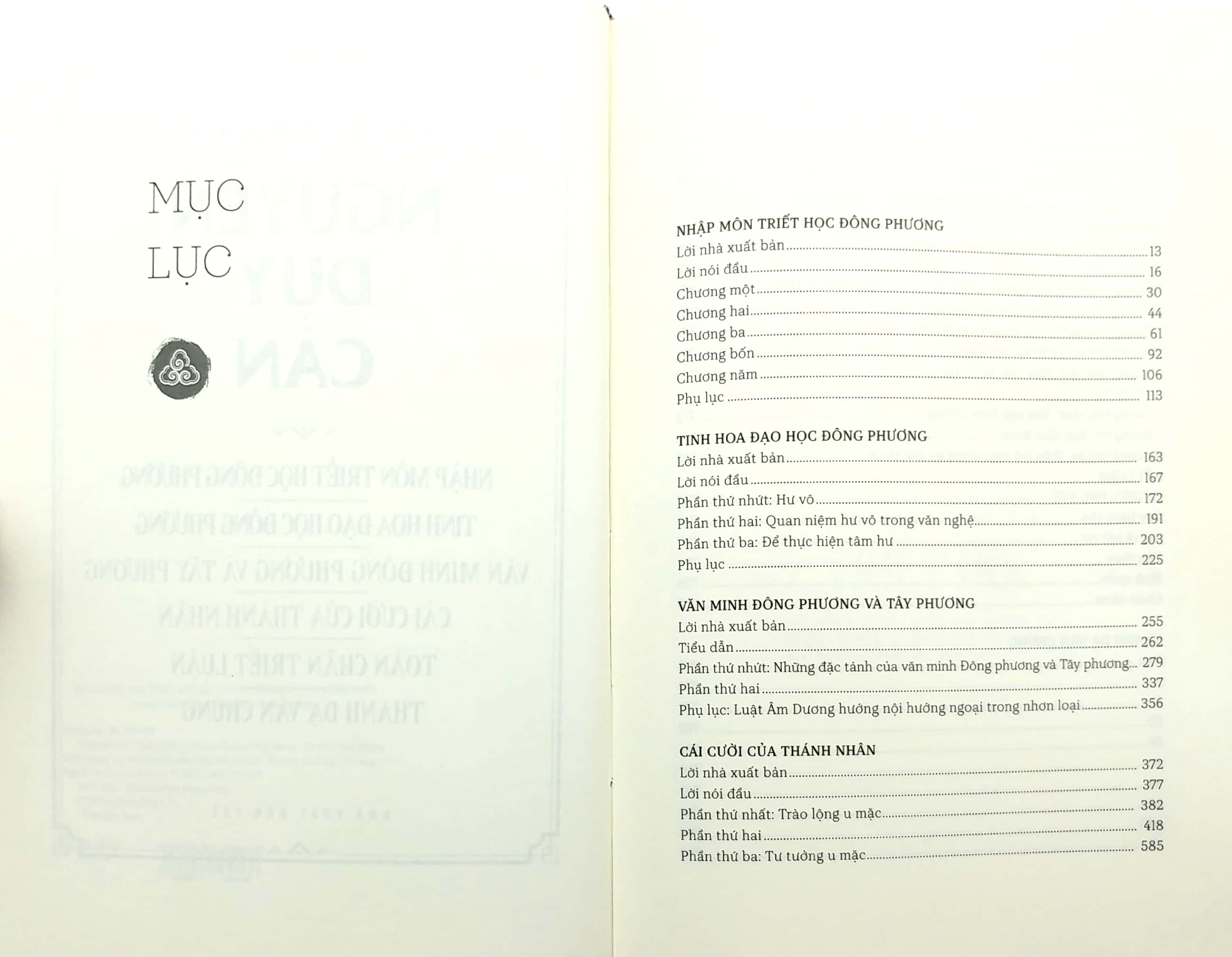 thu giang nguyễn duy cần - nhập môn triết học đông phương, tinh hoa đạo học đông phương, văn minh đông phương và tây phương, cái cười của thánh nhân, toàn chân triết luận, thanh dạ văn chung - Ảnh 3
