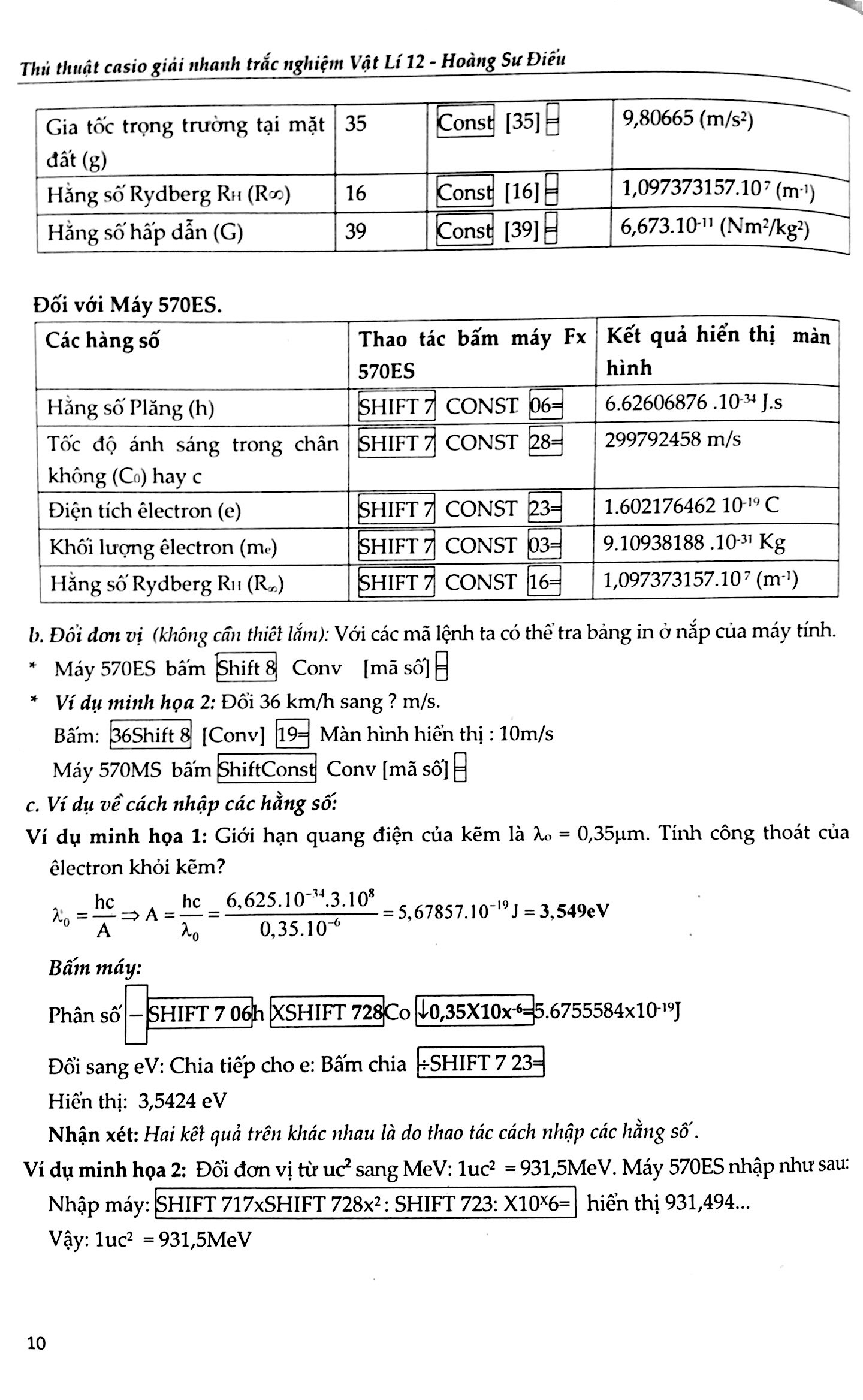 thủ thuật casio giải nhanh trắc nghiệm vật lý 12 - Ảnh 8